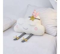 Coussin Nuage En Plumes Pour Chambre D'enfant, Modèle De Disposition De La Pièce, Style Princesse, Joli Canapé À L'arrière Blanc - 40 X 26 Cm (Environ 0,2 Kg)