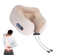 Coussin Nuque Chauffant 3 Niveaux Massage Électrique Rechargeable Soutien | Oreiller De Soutien Du Cou Pour Pour Regarder TV Pause Assis Lit Canapé Bureau Maison En