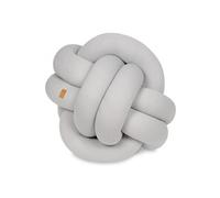 Coussin oreiller décoratif tressé gris