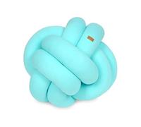 Coussin oreiller décoratif tressé turquoise Aqua G