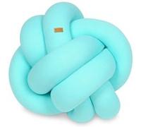 Coussin oreiller décoratif tresse turquoise Aqua G