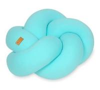 Coussin oreiller décoratif tresse turquoise Bleu G