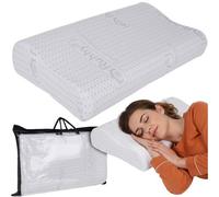 Coussin Orthopédique Cervical Professionnel 100% Mémoire Mousse Mites Anatomique