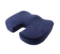 Coussin Orthopédique De Mousse De Mémoire | Coussin De Siege, Soulage La Douleur De Dos, De Sciatique Et De Coccyx, Parfait Pour Les Voyages, La Voiture, Le Bureau Et En Fauteuil Roulant Marine