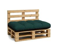 Coussin palette de jardin Coussin d'assise 120 x 80 cm - coussins exterieur et interieur gros oreiller Vert