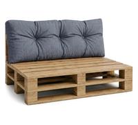 Coussin palette de jardin Coussin de dossier 120 x 40 cm - coussins exterieur et interieur gros oreiller pour d'assise canapé banc balcon banquette et terrasse 120 x 40 Jean Lin Écologique