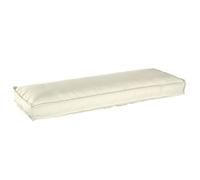Coussin Pallet pour banc crème 120x40x8 cm tissu Oxford