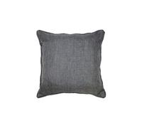 Coussin passepoil 40 x 40 cm chambray uni newton Anthracite Gris