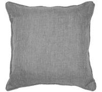 Coussin passepoil 40 x 40 cm chambray uni newton Gris Gris