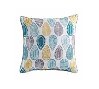 Coussin passepoil 40 x 40 cm polyester imprime palpito Blanc