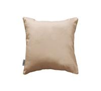 Coussin passepoil 40 x 40 cm polyester uni essentiel Lin Marron