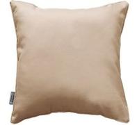 Coussin passepoil 40 x 40 cm polyester uni essentiel Lin Marron G