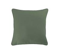 Coussin passepoil 60 x 60 cm coton uni panama Kaki Vert