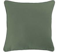 Coussin passepoil 60 x 60 cm coton uni panama Kaki Vert G
