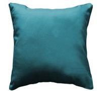 Coussin passepoil 60 x 60 cm polyester uni essentiel Petrole