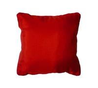Coussin passepoil 60 x 60 cm polyester uni essentiel Rouge