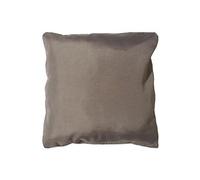 Coussin passepoil 60 x 60 cm polyester uni essentiel Taupe