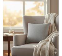 Coussin Passepoil Galactic Gris 40 x 40 cm