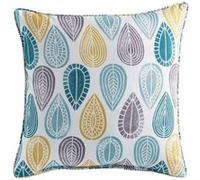 Coussin Passepoil polyester imprime Modele Palpito Blanc 40 x 40 cm