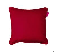 Coussin Passepoil Uni Panama Rouge 60 x 60 cm
