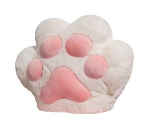 Coussin patte de chat en peluche Kawaii, oreiller chauffant pour les mains, multi-usage, pour la maison, le bureau, la voiture, coussin chauffant pour les mains, chaise Kawaii