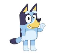 Coussin peluche Bluey en forme - polyester doux pour enfant, facile d'entretien