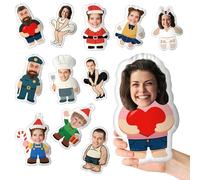 Coussin Personnalisé avec Photo - Coussin Corps 3D en Peluche à Double Face - Décoration Maison et Canapé - Cadeau Original pour Couples, Amis et Famille