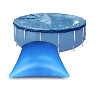 Coussin Piscine Hivernage Carré 4×4ft, Flotteur Hivernage Piscine, Coussin Gonflable Hiver, Ballon Hivernage Piscine Hors Sol, Accessoires Piscine pour Bache Oreiller Piscine Antigel (1 Pièces)