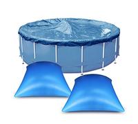 Coussin Piscine Hivernage Carré 4×4ft, Flotteur Hivernage Piscine, Coussin Gonflable Hiver, Ballon Hivernage Piscine Hors Sol, Accessoires Piscine pour Bache Oreiller Piscine Antigel (2 Pièces)