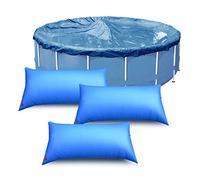 Coussin Piscine Hivernage Rectangle 8×4ft, Flotteur Hivernage Piscine, Coussin Gonflable Hiver, Ballon Hivernage Piscine Hors Sol, Accessoires Piscine pour Bache Oreiller Piscine Antigel (3 Pièces)