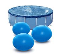 Coussin Piscine Hivernage Rond Ø 4ft, Flotteur Hivernage Piscine, Coussin Gonflable Hiver, Ballon Hivernage Piscine Hors Sol, Accessoires Piscine pour Bache Oreiller Piscine Antigel (3 Pièces)