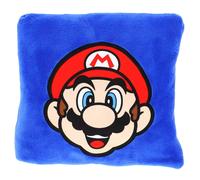 Coussin plaid 2 en 1 super mario polyester bleu 100X120