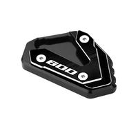 Coussin Plaque D'agrandissement Support Latéral Pied D'extension Béquille Moto Pour GSXR 600 Pour GSX-R 750 Pour GSX R 1000 Pour 1000R Extension Pad(600 Black)