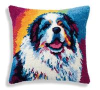 Coussin Point de Croix Kit Coussin au Point Noué,Berger du Caucase