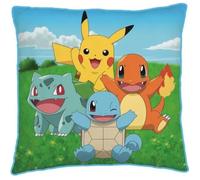 Coussin - Pokemon - Pikachu Dracaufeu - 40 x 40 cm - 100% polyester - Idéal pour enfants