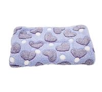 Coussin polaire pour hamster |Lit d'hiver doux et chaud pour hamster/lapin/chinchilla |Doublure de cage lavable en machine |Tapis de couchage confortable pour animaux de compagnie (love purple)