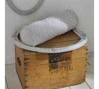 Coussin Polochon Gris Imprimé Constance - Charme Gris 45