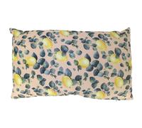 Coussin polyester 30x50 cm collection LIMONE motif citron déperlant beige
