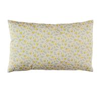 Coussin polyester 30x50 cm collection LIMONE motif feuilles déperlant beige