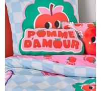 Atmosphera - Coussin Chacha Pomme d'amour 20x44cm Vert et Rose