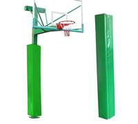 Coussin portable résistant aux intempéries pour bâtons de basket-ball de 10,2 x 10,2 à 30,5 x 30,5 cm, rembourrage en mousse de sécurité pour extérieur