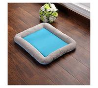 Coussin pour Animaux de Compagnie, Respirant et antidérapant, pour Chiens et Chats, Printemps et été, lit pour Chien, Chiot, Tapis en Soie glacée, Coussin pour Sol de Voiture, canapé, Chat D