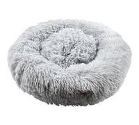 Coussin pour animaux rond diamètre 50 cm en fourrure synthétique ultra douce gris - - ALTOBUY Gris