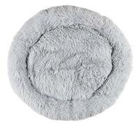 Coussin pour animaux rond diamètre 80 cm en fourrure synthétique ultra douce gris - - ALTOBUY Gris