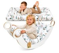 Coussin pour arc Montessori & bascule 60x120 cm - matelas de sol enfant réversible - assise détente lecture sieste pour la chambre bébé housse coton Oeko-Tex Afrique
