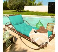 Linxor – Coussin matelassé pour bain de soleil transat 185 x 60 cm – Plusieurs coloris