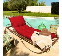 Coussin pour bain de soleil capitonné