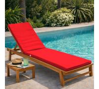 Linxor – Coussin déhoussable pour bain de soleil, transat 183 × 60 cm – Plusieurs coloris