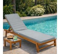 Linxor Coussin déhoussable pour bain de soleil, transat 183 x 60 cm Plusieurs coloris