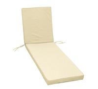 JARDIN PRIVE Coussin bain de soleil MONTE CARLO - 185 x 55 x 6 cm - Ivoire